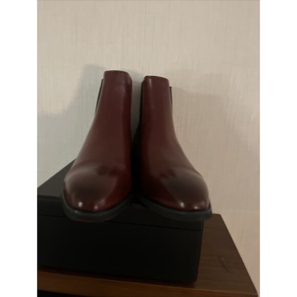Men\'s Pointed Toe Pull Chelsea Ankle Boots Leather High Top Dress Shoes Size 46 main image 4
